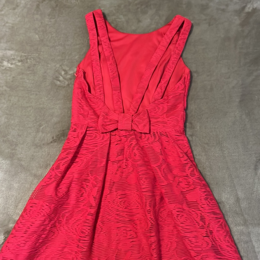 Flattering Red Fit n’ Flare style dress!